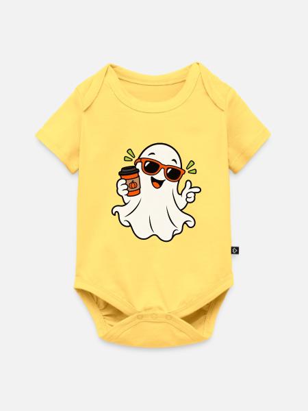 Elfe - Baby Premium Kurzarmbody - Pastellgelb