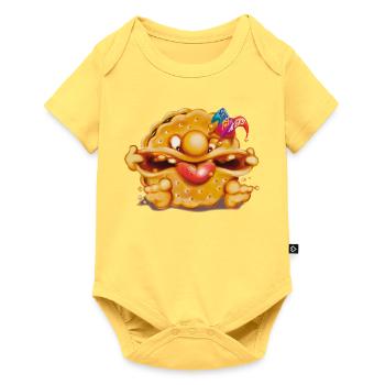 Scherzkeks - Baby Premium Kurzarmbody - Pastellgelb - Vorne