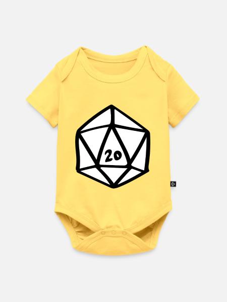 D20-Glyphe - Baby Premium Kurzarmbody - Pastellgelb