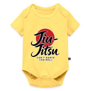 Jiu Jitsu – KANN NICHT TANZEN. KANN ROLLEN. - Baby Premium Kurzarmbody - Pastellgelb - Vorne