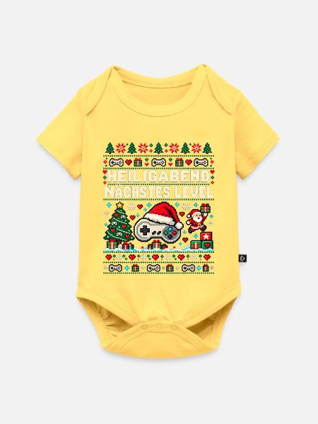 Gaming - Heiligabend nächstes Level - Baby Premium Kurzarmbody - Pastellgelb