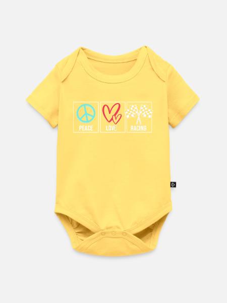 Drag Race - Baby Premium Kurzarmbody - Pastellgelb