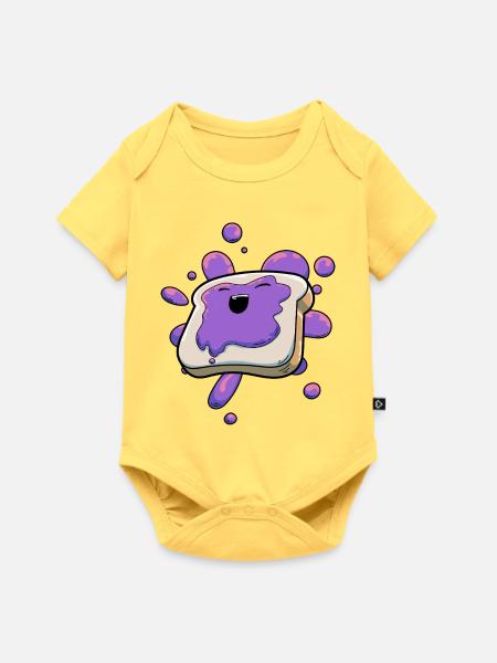 Marmelade Gelee Toast - Baby Premium Kurzarmbody - Pastellgelb