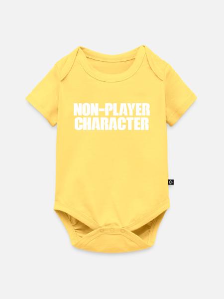 Typografie der Nicht-Spieler-Charaktere - Baby Premium Kurzarmbody - Pastellgelb