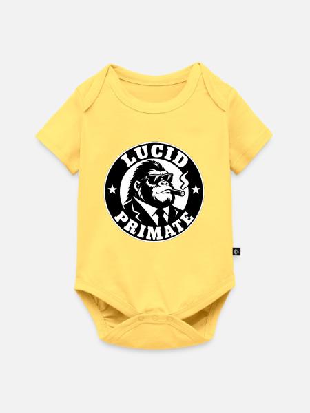 Klarer Primas - Baby Premium Kurzarmbody - Pastellgelb