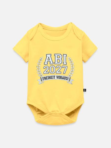 ABI 2027  - Baby Premium Kurzarmbody - Pastellgelb