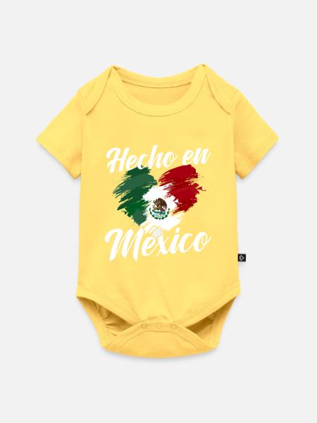 Mexican Mexico - Baby Premium Kurzarmbody - Pastellgelb
