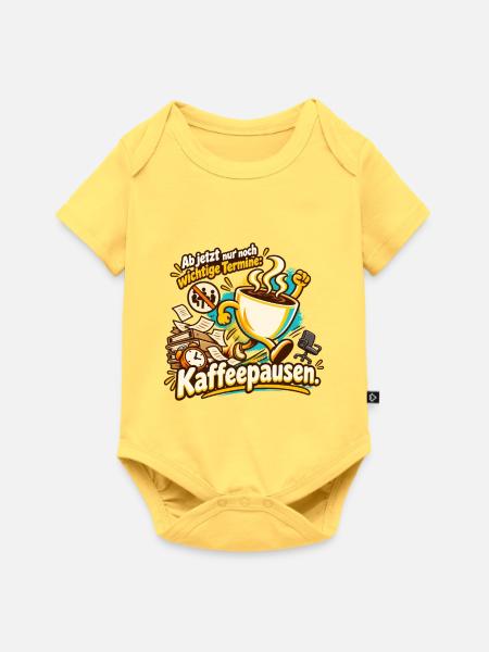 Ruhestand Geschenk Kollege Kaffeepause - Baby Premium Kurzarmbody - Pastellgelb