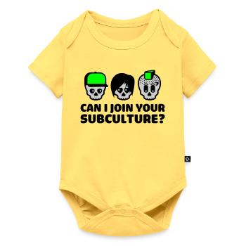 subculture - Baby Premium Kurzarmbody - Pastellgelb - Vorne