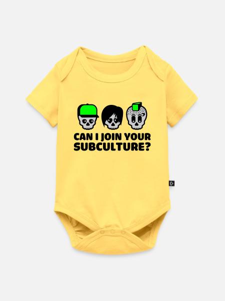 subculture - Baby Premium Kurzarmbody - Pastellgelb