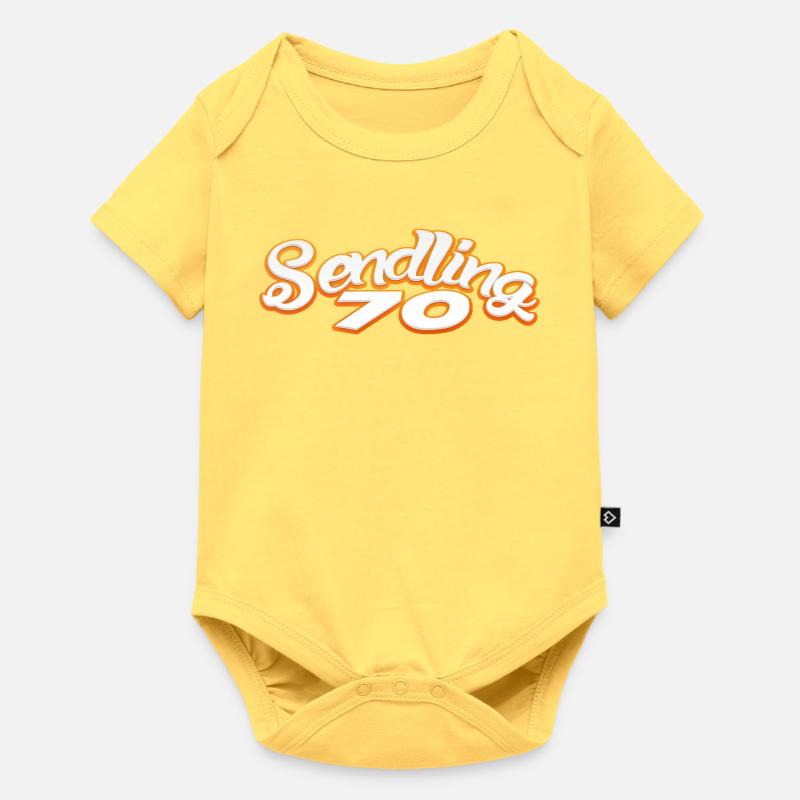 Sendling siebzig 70 Candy München089 Minga 089 - Baby Premium Kurzarmbody - Pastellgelb