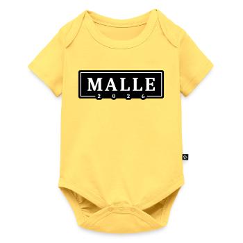 Malle 2026 Mallorca Holidays - Baby Premium short-sleeve bodysuit - sky yellow - Front