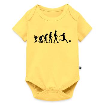 Footballer Evolution: Dominate from the Ground Up - Baby Premium short-sleeve bodysuit - sky yellow - Front