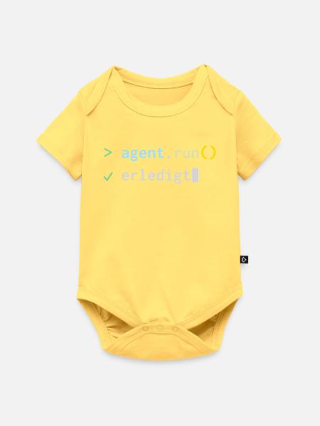 agent.run() erledigt – KI-Agent Terminal - Baby Premium Kurzarmbody - Pastellgelb