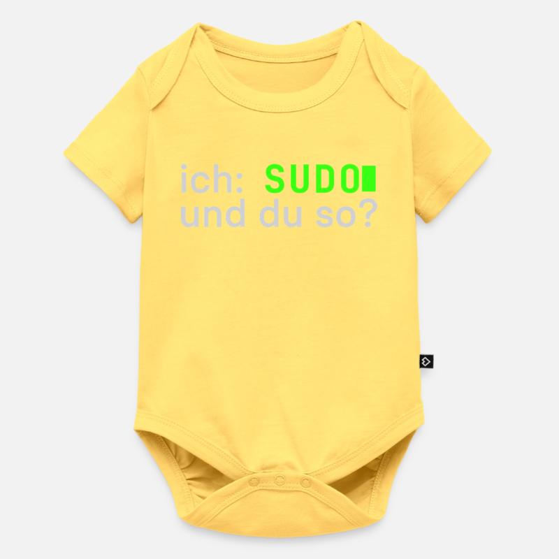 ich: SUDO und du so? Linux Spruch - Programmierer - Baby Premium Kurzarmbody - Pastellgelb