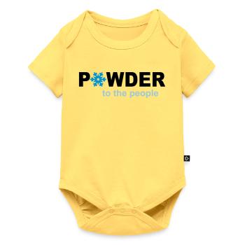 snow - Baby Premium short-sleeve bodysuit - sky yellow - Front