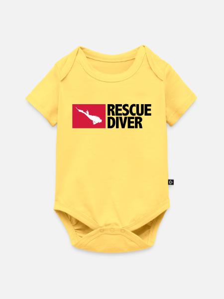 Rescue Diver - Baby Premium Kurzarmbody - Pastellgelb