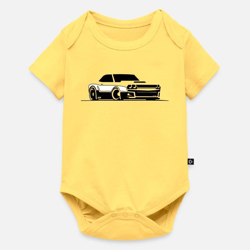 Challenger SRT Hellcat - Baby Premium Kurzarmbody - Pastellgelb