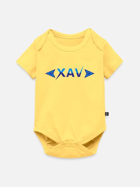 Xav - Baby Premium Kurzarmbody - Pastellgelb