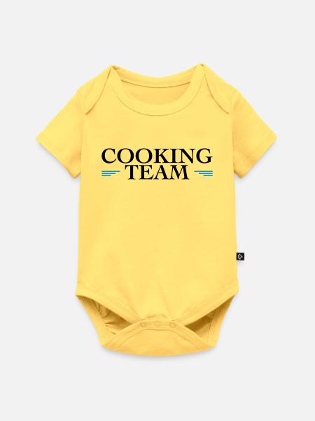 Küchen Team - Baby Premium Kurzarmbody - Pastellgelb