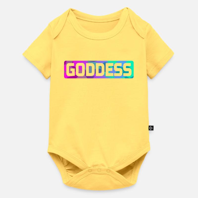 DÉESSE - Body à manches courtes Premium Bébé - jaune pastel
