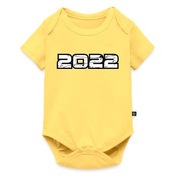 2022 - Baby Premium short-sleeve bodysuit - sky yellow - Front
