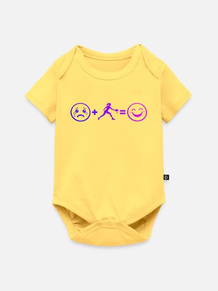Pickleball Geschenkidee für Pickleballspieler Fans - Baby Premium Kurzarmbody - Pastellgelb