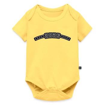 2026 Outline - Baby Premium short-sleeve bodysuit - sky yellow - Front