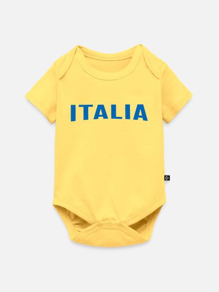 Italia - Baby Premium Kurzarmbody - Pastellgelb