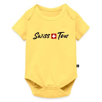 Vacances Swiss Tour Switzerland - Body à manches courtes Premium Bébé - jaune pastel - Devant