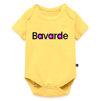 Bavarde - Body à manches courtes Premium Bébé - jaune pastel - Devant