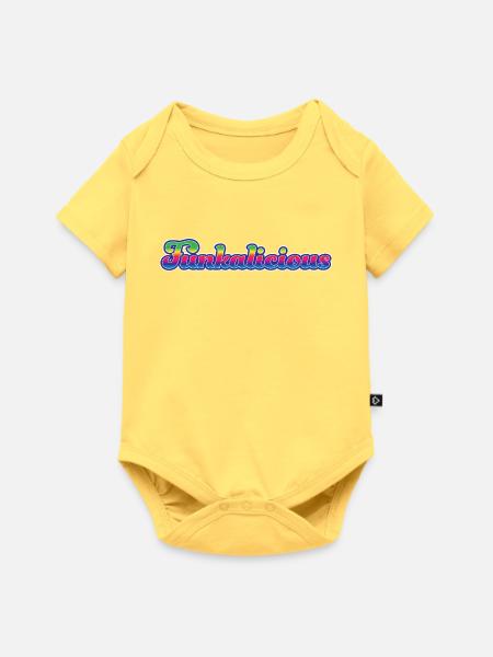 Funkalicious - Baby Premium Kurzarmbody - Pastellgelb