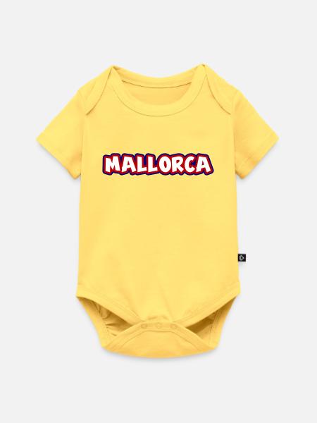Mallorca - Baby Premium Kurzarmbody - Pastellgelb