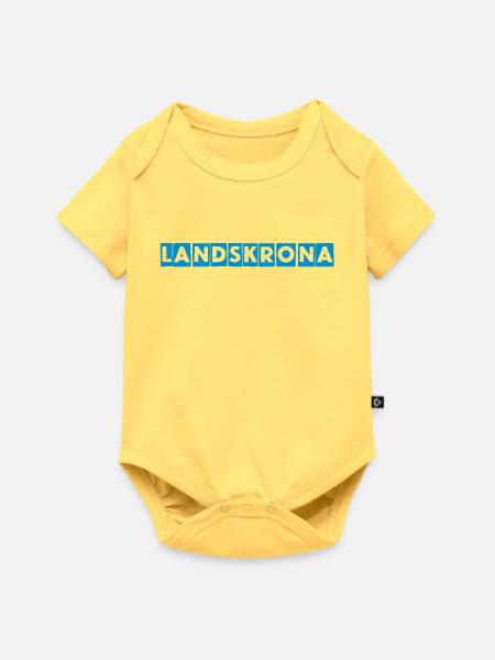 Landskrona - Baby Premium Kurzarmbody - Pastellgelb