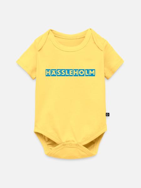 Hässleholmer Neonblöcke - Baby Premium Kurzarmbody - Pastellgelb