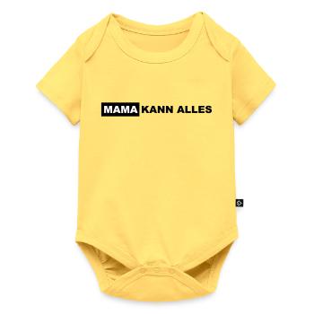 Mom can do everything Lettering - Baby Premium short-sleeve bodysuit - sky yellow - Front