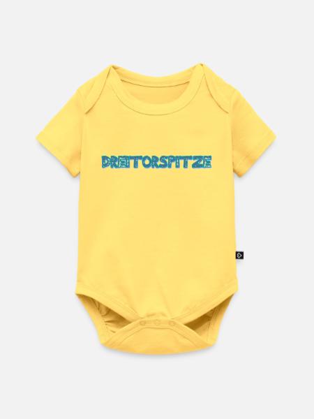 Berg Dreitorspitze - Baby Premium Kurzarmbody - Pastellgelb