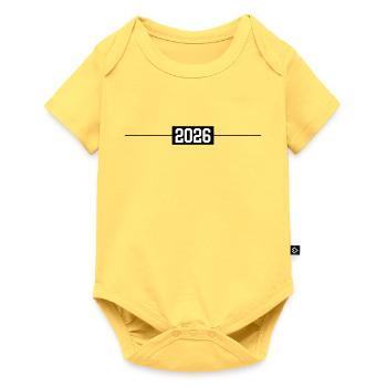 2026 - Baby Premium Kurzarmbody - Pastellgelb - Vorne