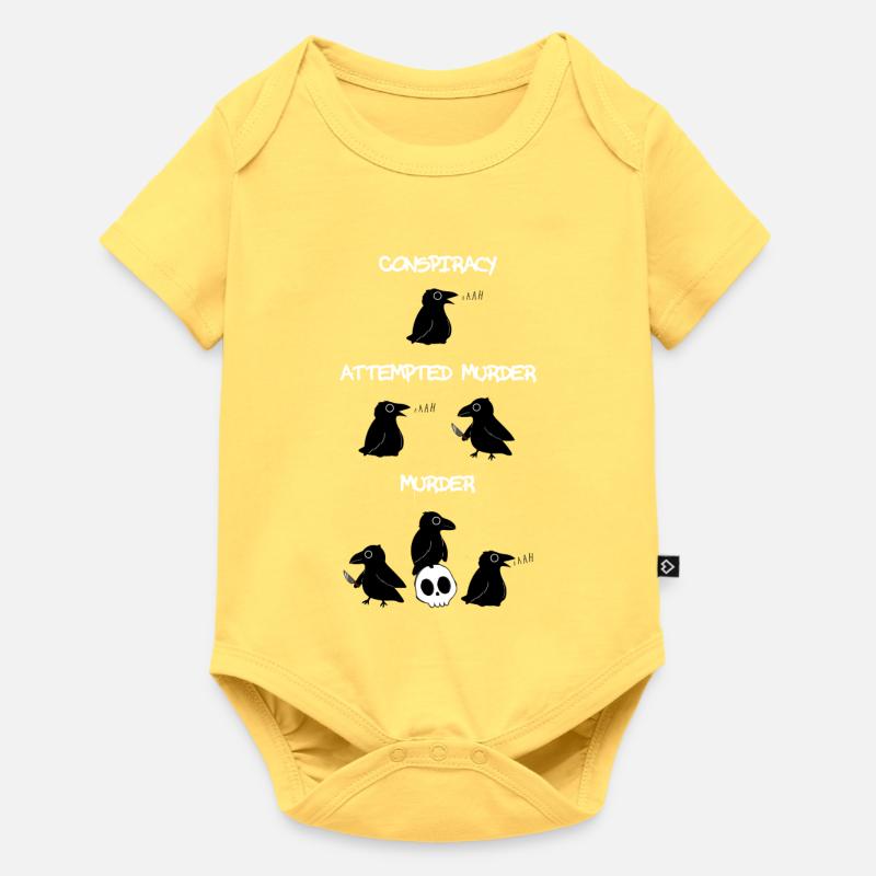 Conspiracy - Attempted Murder - Murder - Baby Premium Kurzarmbody - Pastellgelb
