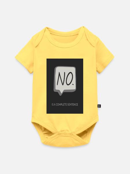NO. ist ein kompletter Satz - Baby Premium Kurzarmbody - Pastellgelb
