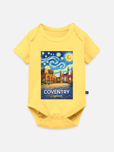 Coventry, England - Baby Premium Kurzarmbody - Pastellgelb