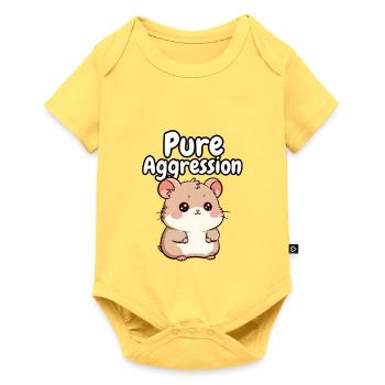 Pure Aggression Hamster - Baby Premium short-sleeve bodysuit - sky yellow - Front