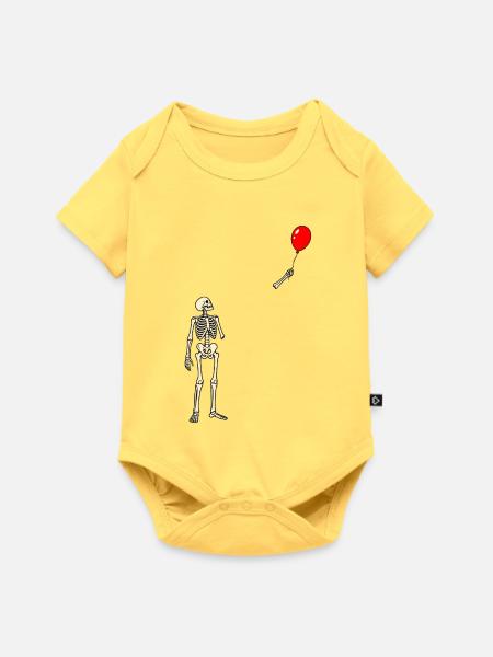 Ballonverlust - Baby Premium Kurzarmbody - Pastellgelb