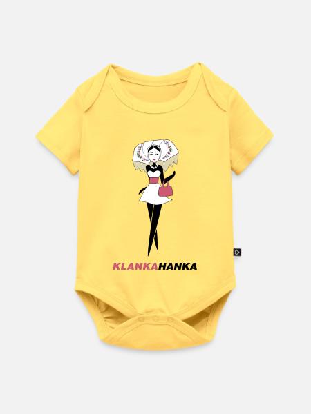 KLANK A HANKA - Baby Premium Kurzarmbody - Pastellgelb