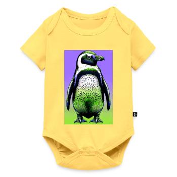 penguin - Baby Premium short-sleeve bodysuit - sky yellow - Front