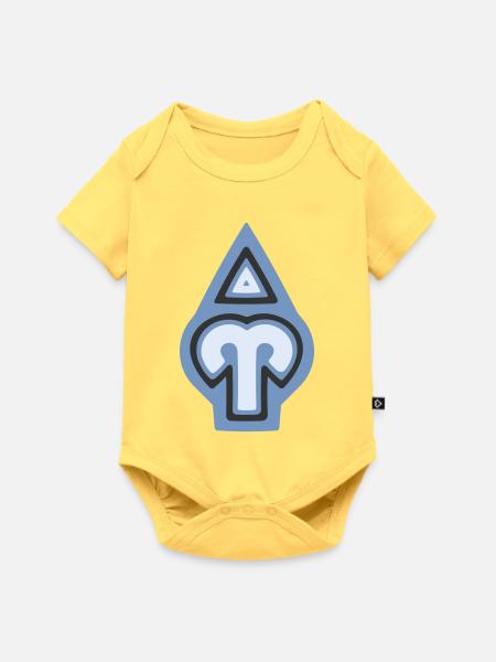 Tierkreis-Stammeswidder und Feuer - Baby Premium Kurzarmbody - Pastellgelb
