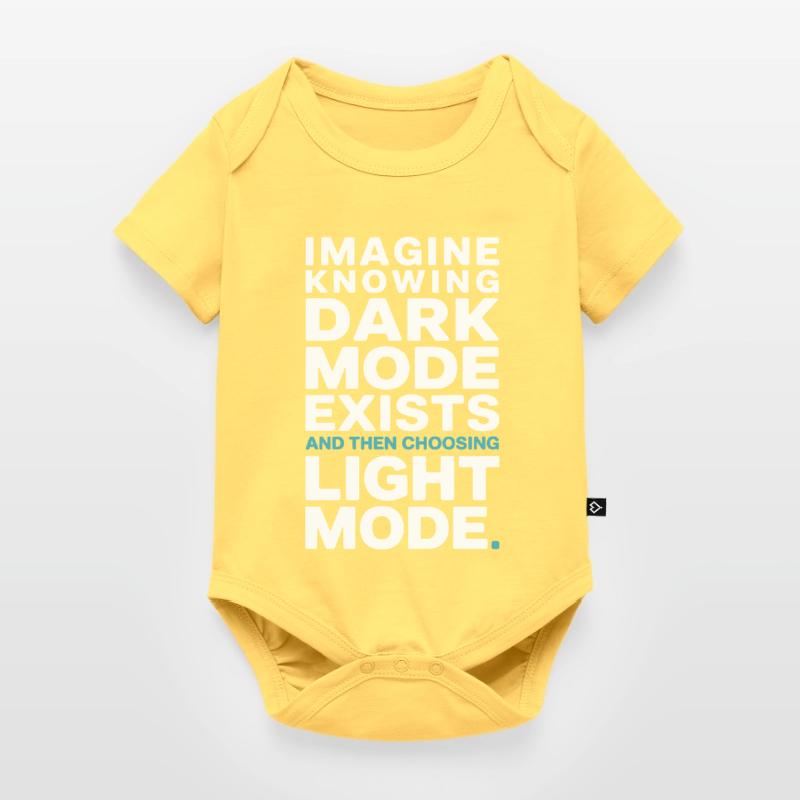 Le mode sombre existe Programmeur IT Nerd Coder Office Body à manches courtes Premium Bébé
