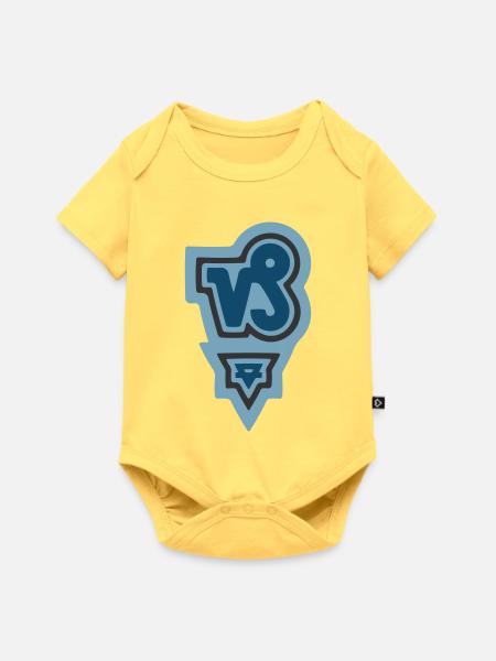 Tierkreis Stammes-Steinbock und Erde - Baby Premium Kurzarmbody - Pastellgelb