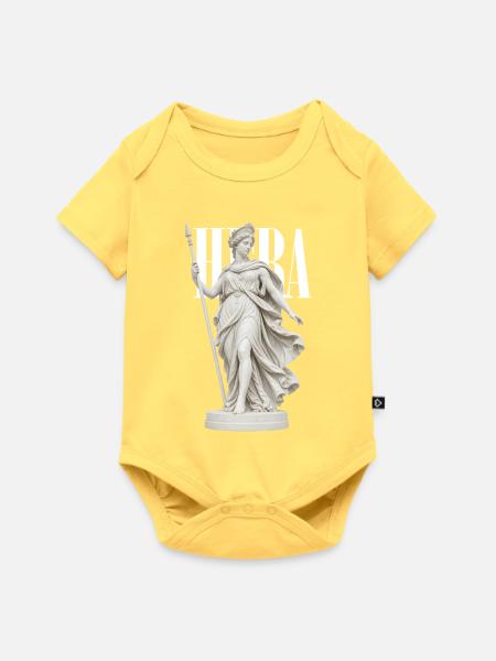 Hera-Göttin - Baby Premium Kurzarmbody - Pastellgelb