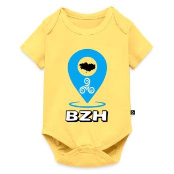 Triskel Breizh Blue - Baby Premium short-sleeve bodysuit - sky yellow - Front